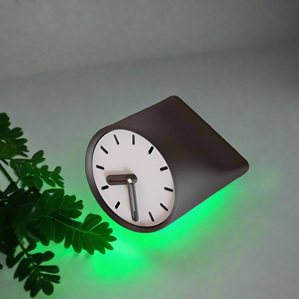 ⏰Sleek Sculptural Desktop Clock – Contemporary Elegance for Your Workspace 3D Printed In Multiple Color Options✨