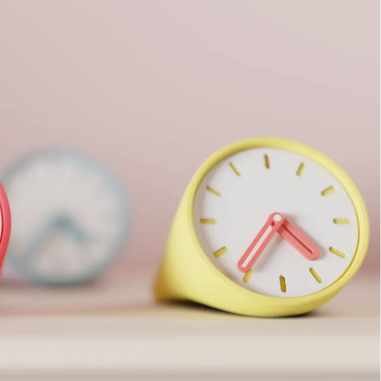 ⏰Sleek Sculptural Desktop Clock – Contemporary Elegance for Your Workspace 3D Printed In Multiple Color Options✨