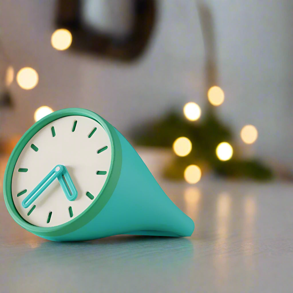⏰Sleek Sculptural Desktop Clock – Contemporary Elegance for Your Workspace 3D Printed In Multiple Color Options✨