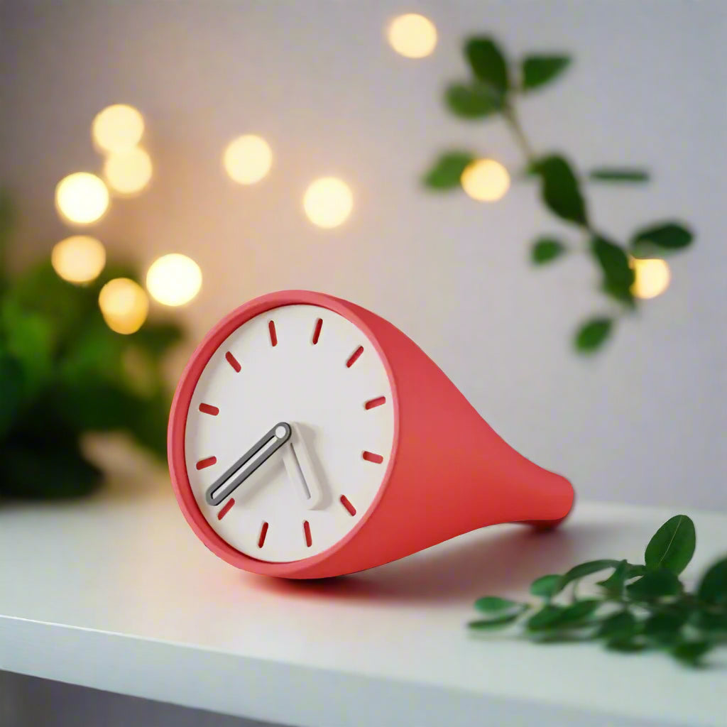 ⏰Sleek Sculptural Desktop Clock – Contemporary Elegance for Your Workspace 3D Printed In Multiple Color Options✨