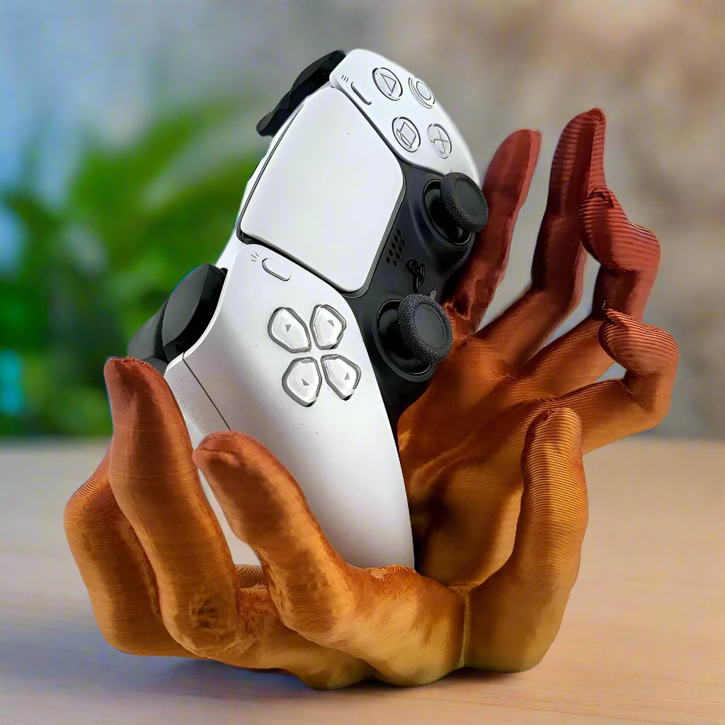 🧟 Zombie Hand PS5 Controller Stand – Creepy & Functional Gaming Decor 3D Printed In Multiple Color Options🎮