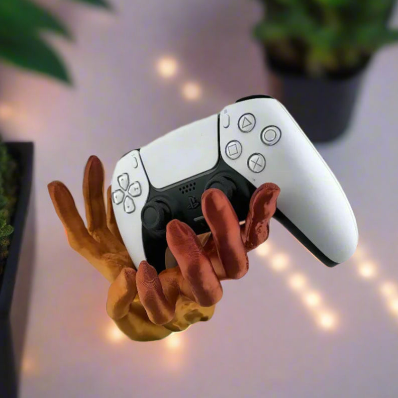 🧟 Zombie Hand PS5 Controller Stand – Creepy & Functional Gaming Decor 3D Printed In Multiple Color Options🎮