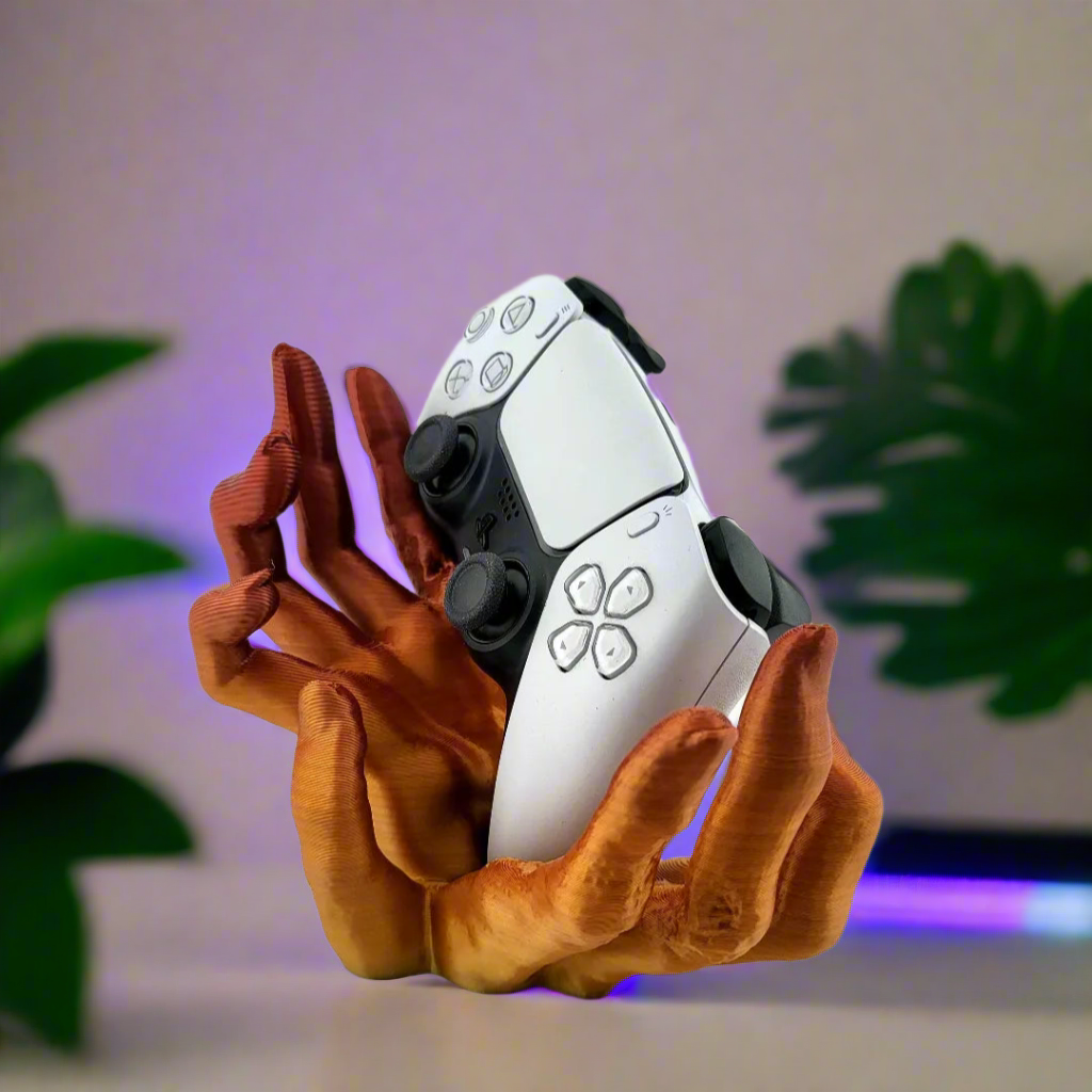 🧟 Zombie Hand PS5 Controller Stand – Creepy & Functional Gaming Decor 3D Printed In Multiple Color Options🎮