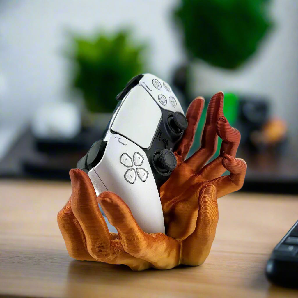 🧟 Zombie Hand PS5 Controller Stand – Creepy & Functional Gaming Decor 3D Printed In Multiple Color Options🎮