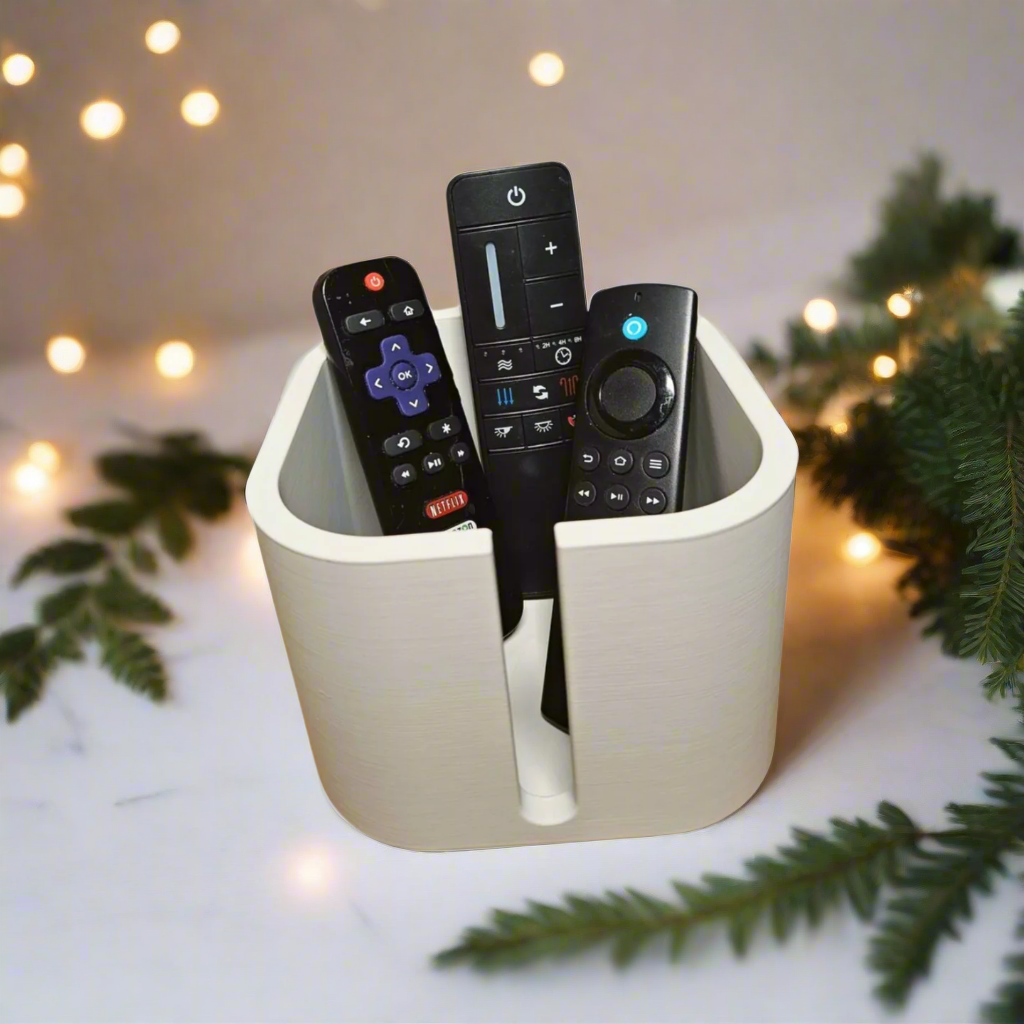 πΊ Modern Remote Control Holder β 3D-Printed Organizer for Multiple Remotes | 50+ Colors | Space-Saving Design