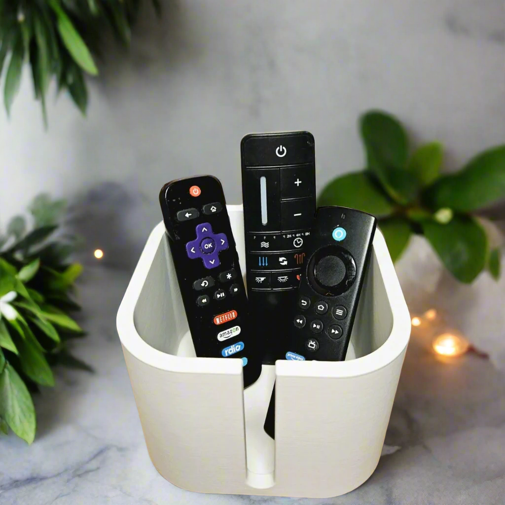 πΊ Modern Remote Control Holder β 3D-Printed Organizer for Multiple Remotes | 50+ Colors | Space-Saving Design