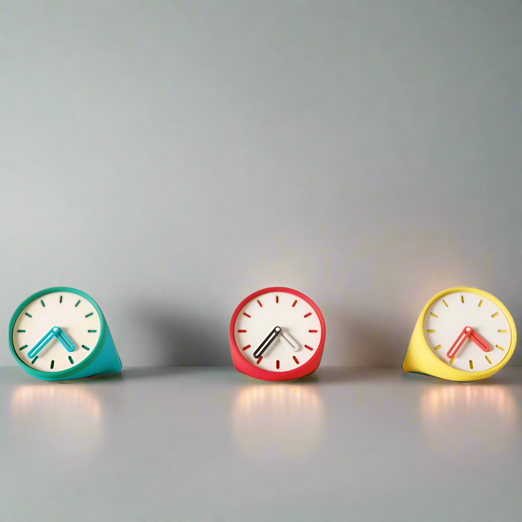 ⏰Sleek Sculptural Desktop Clock – Contemporary Elegance for Your Workspace 3D Printed In Multiple Color Options✨