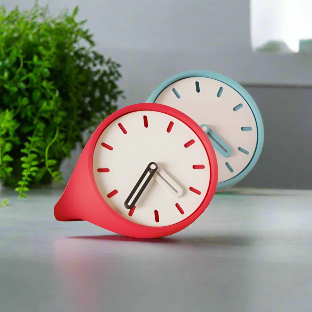 ⏰Sleek Sculptural Desktop Clock – Contemporary Elegance for Your Workspace 3D Printed In Multiple Color Options✨