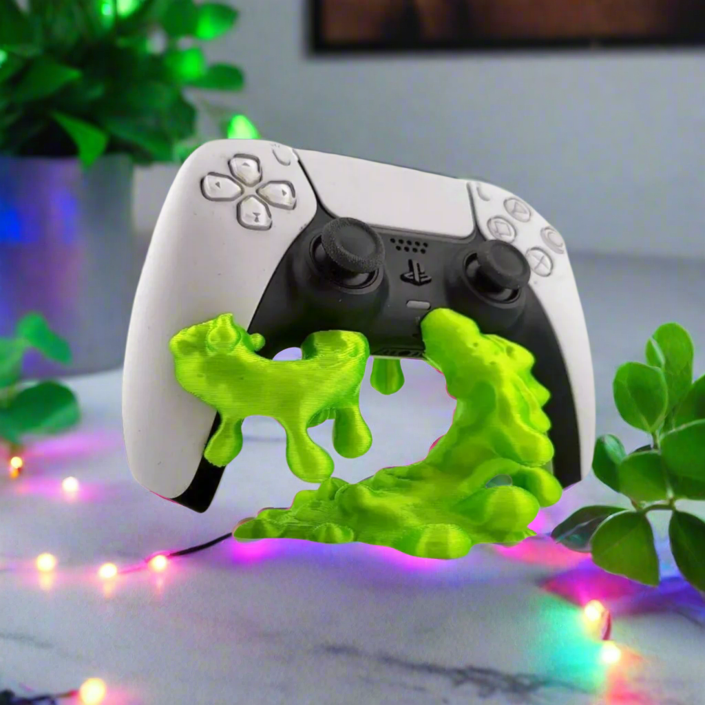 🟢 Slime-Inspired PS5 Controller Stand – Fun & Functional Gaming Accessory 3D Printed In Multiple Color Options🎮