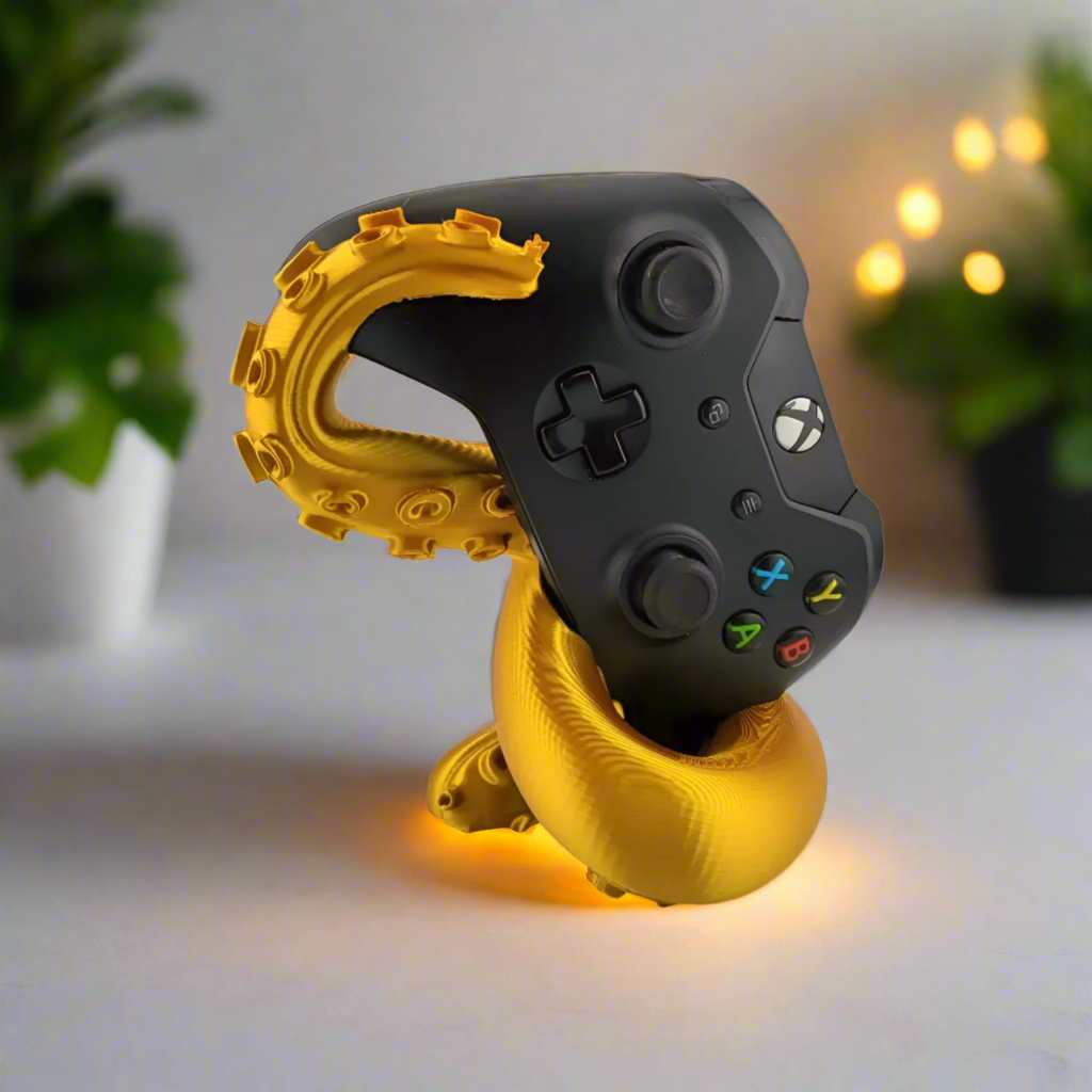 🐙 Tentacle Vertical Xbx Controller Holder – Unique Gaming Stand 3D Printed In Multiple Color Options🎮