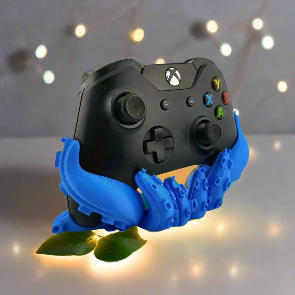 🐙Horizontal Octopus Tentacle Xbx Controller Stand – Unique Gaming Display 3D Printed In Multiple Color Options
