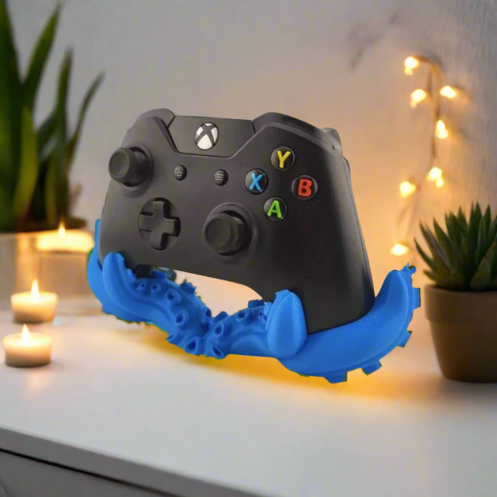 🐙Horizontal Octopus Tentacle Xbx Controller Stand – Unique Gaming Display 3D Printed In Multiple Color Options