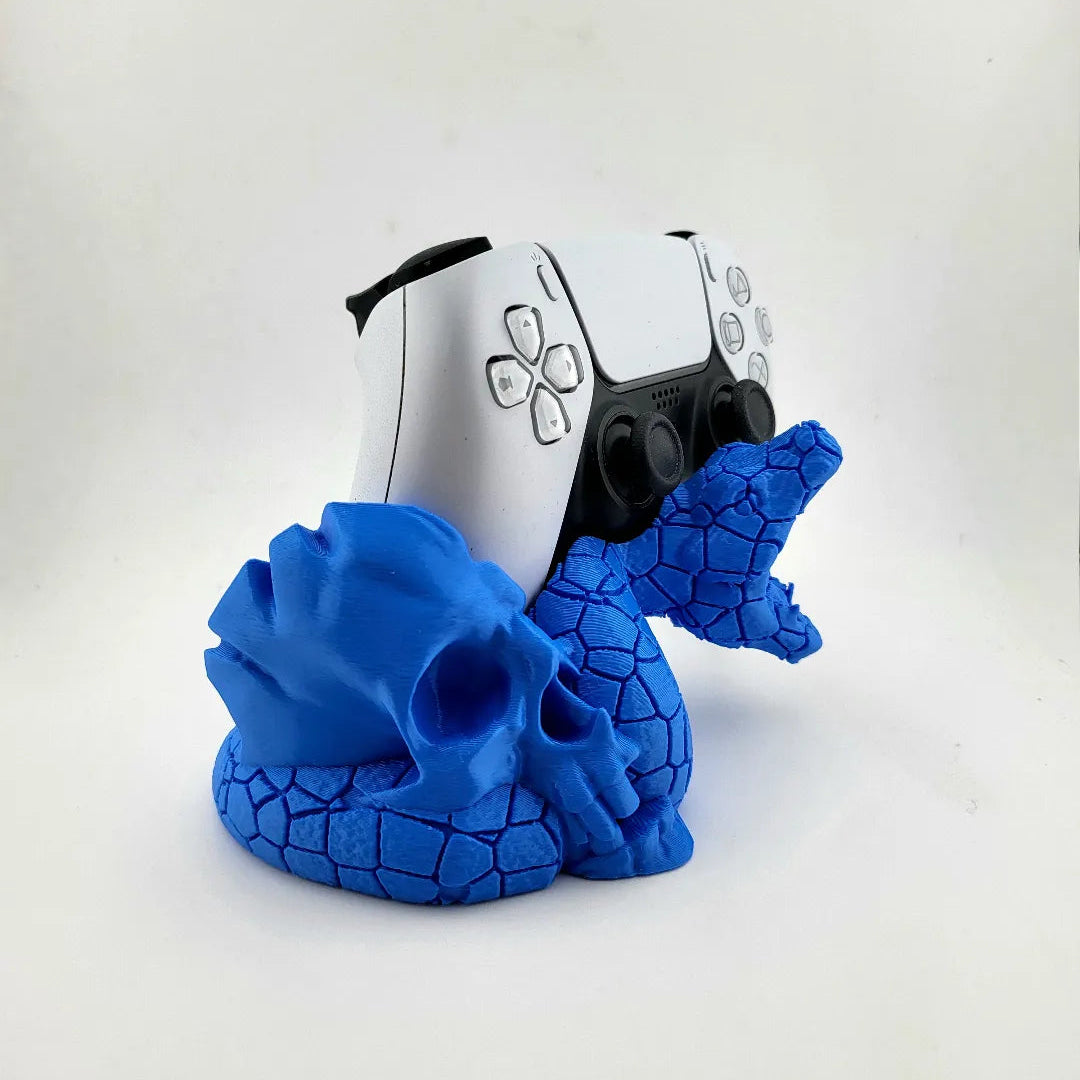 🐍 Snake Skull PS5 Controller Stand – Bold & Gothic Gaming Display 3D Printed In Multiple Color Options🎮