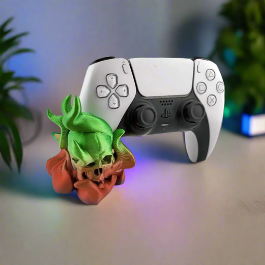 💀 PS5 Controller Stand – Skull Joystick Holder 3D Printed In Multiple Color Options🎮