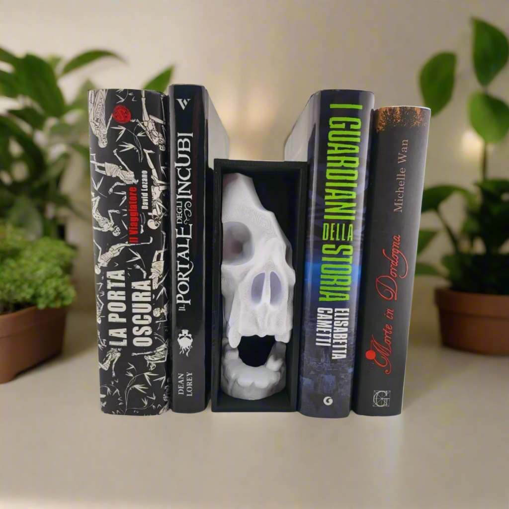 📚 Book Nook – Broken Skull Design 3D Printed In Multiple Color Options🎮