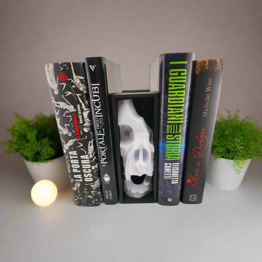 📚 Book Nook – Broken Skull Design 3D Printed In Multiple Color Options🎮