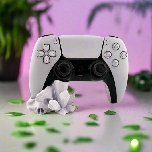 🎮 PS5 Controller Stand – Skull Crystal Design 3D Printed In Multiple Color Options🎮