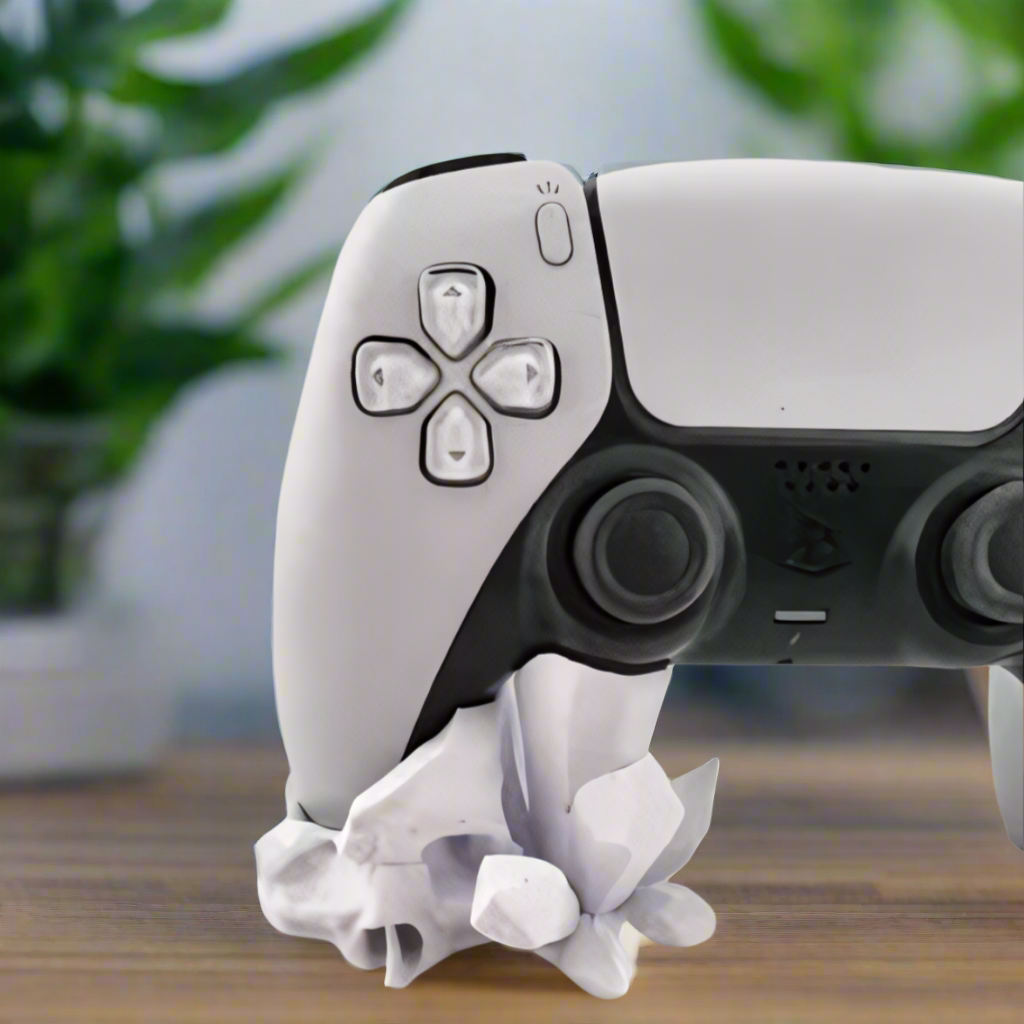 🎮 PS5 Controller Stand – Skull Crystal Design 3D Printed In Multiple Color Options🎮
