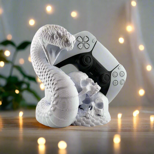 🎮 Controller Stand PS5 Holder – Snake & Skull Design 3D Printed In Multiple Color Options🎮