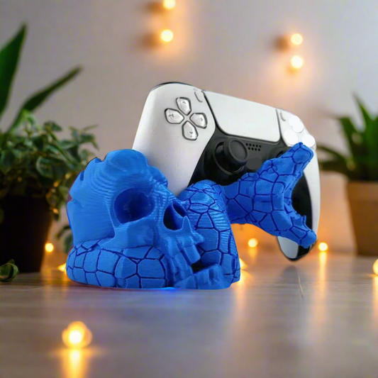 🐍 Snake Skull PS5 Controller Stand – Bold & Gothic Gaming Display 3D Printed In Multiple Color Options🎮