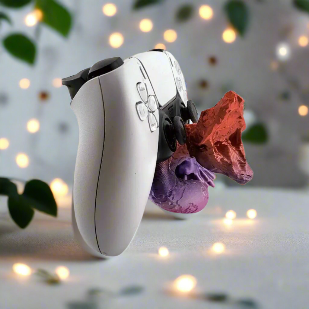 🎮 PS5 Joystick Stand - Snake Skull Design 3D Printed In Multiple Color Options🎮