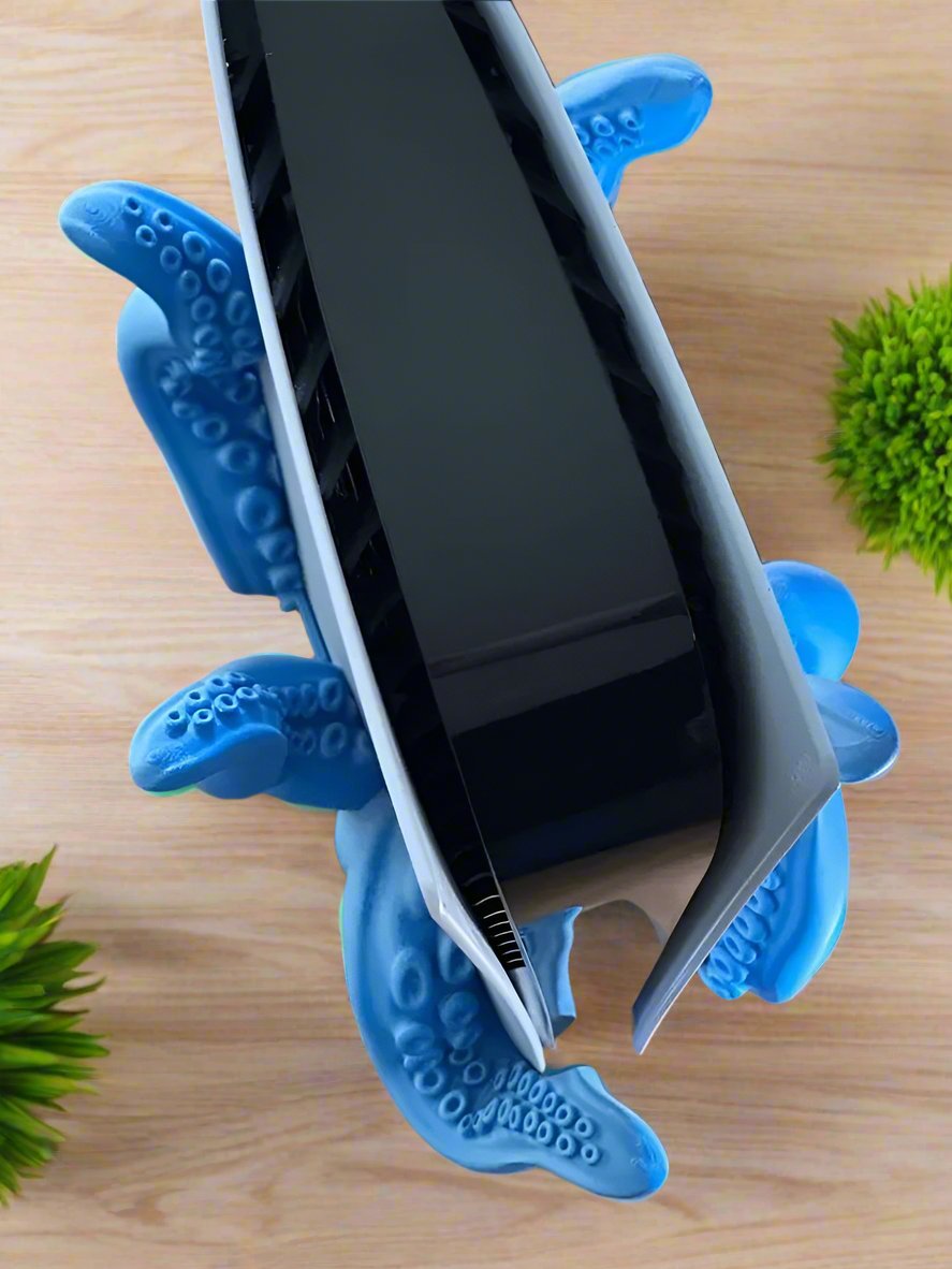 🐙 Tentacle Stand – Unique Vertical Holder for Your PS5 Disk Edition 3D Printed In Multiple Color Options🎮