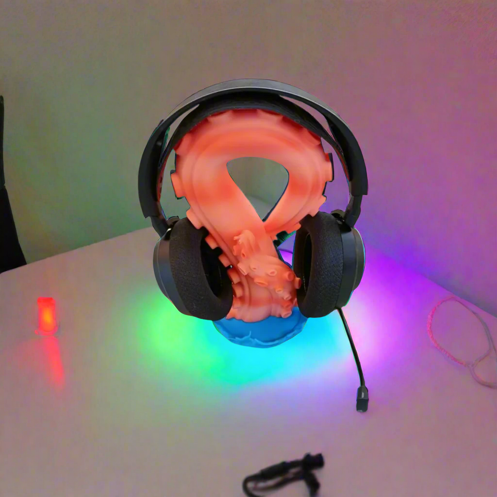 🌊 Ocean’s Embrace Headphone Stand | Geeky Desk Treasure | One-of-a-Kind Organizer In Multiple Color Options 🎧🐚