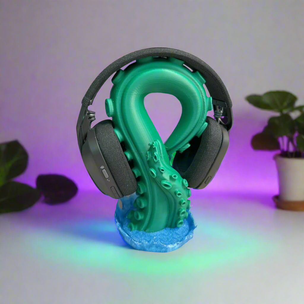 🌊 Ocean’s Embrace Headphone Stand | Geeky Desk Treasure | One-of-a-Kind Organizer In Multiple Color Options 🎧🐚