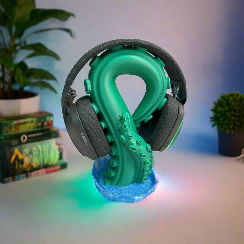 🌊 Ocean’s Embrace Headphone Stand | Geeky Desk Treasure | One-of-a-Kind Organizer In Multiple Color Options 🎧🐚