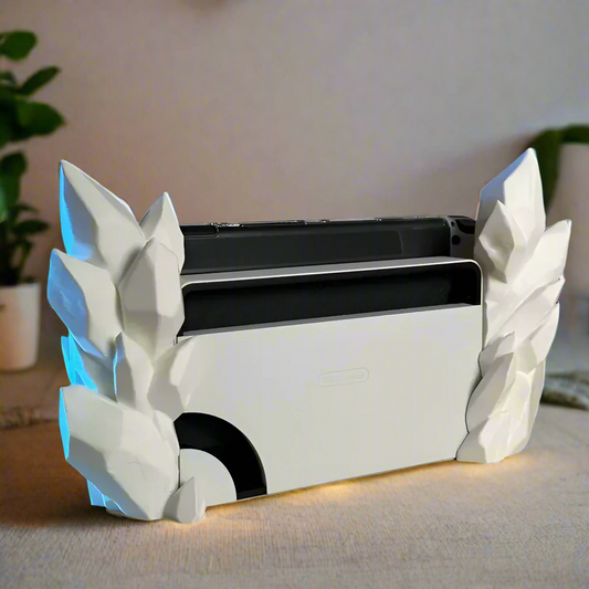 💎 Crystal Dock – Magical Stand for Switch Oled 3D Printed In Multiple Color Options🎮