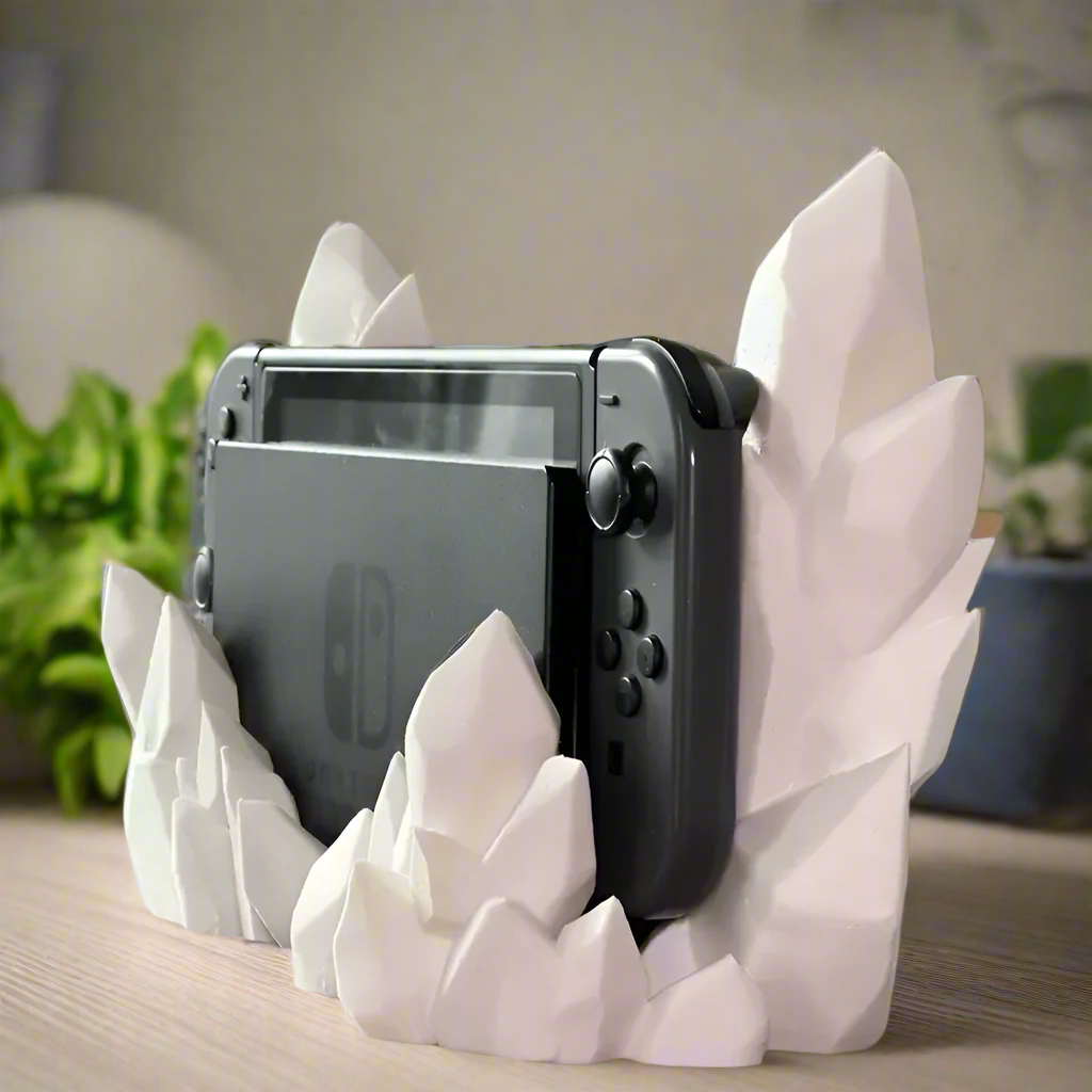 💎 Crystal Dock – Magical Stand for Switch Original 3D Printed In Multiple Color Options🎮