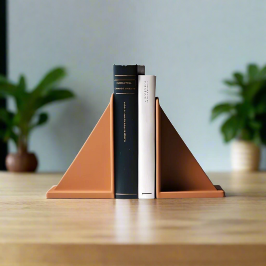 📚 Minimalist Geometric Bookend – A Modern Touch for Your Shelves 3D Printed In Multiple Color Options