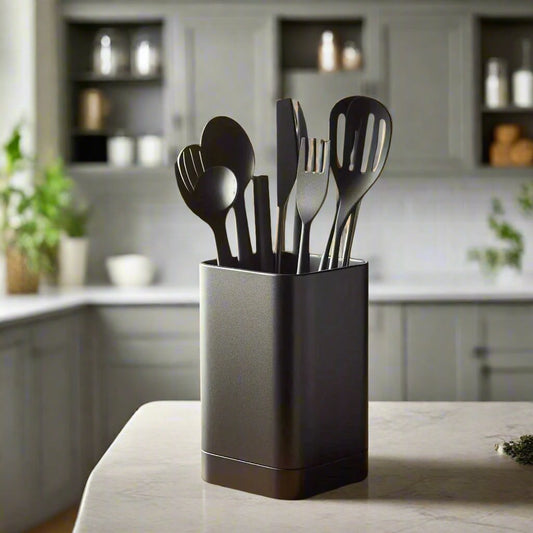 ๐ด Square Kitchen Utensil Holder โ Modern Organizer for a Tidy, Stylish Kitchen 3D Printed In Multiple Color Optionsโจ