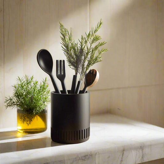 🍴 Modern Utensil Holder – 3D-Printed Kitchen Organizer | Minimalist & Spacious 3D Printed In Multiple Color Options✨