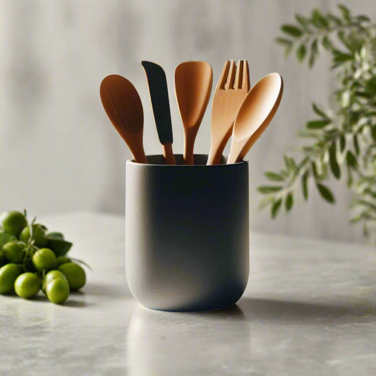 ๐ด Round Kitchen Utensil Holder โ Sleek, Minimalist Storage for Modern Kitchens 3D Printed In Multiple Color Optionsโจ