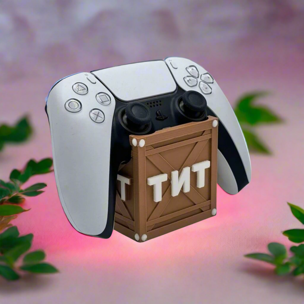 💥 Crash TNT Controller Holder – Explosive Fun for Your Gaming Setup 3D Printed In Multiple Color Options🎮