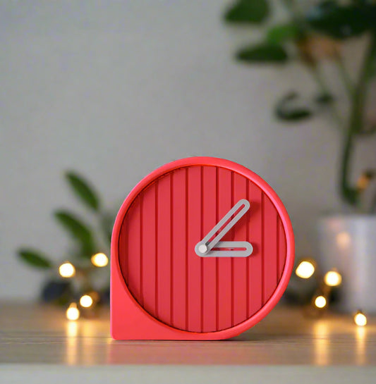 Modern Modular Desktop Clock – Stylish and Functional Office Accessory 3D Printed In Multiple Color Options