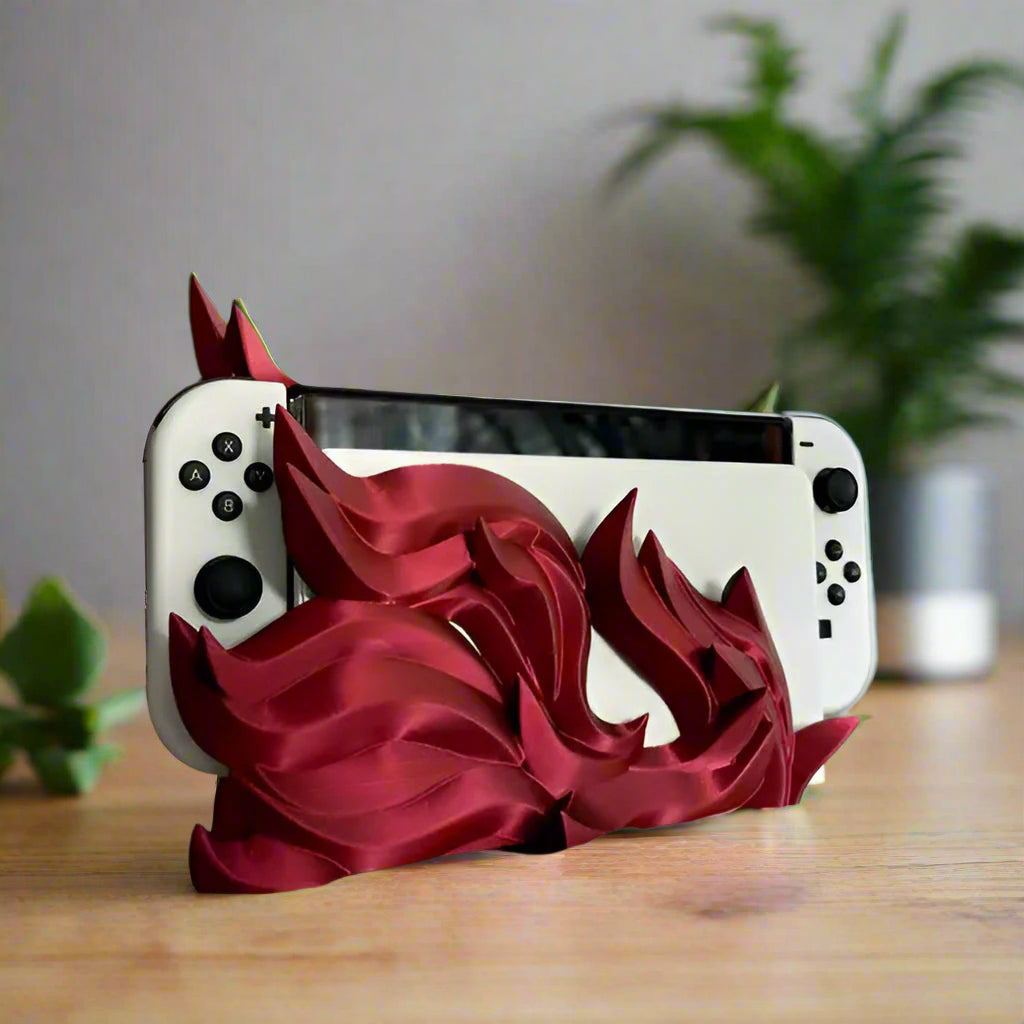 🔥 Flame Dock – Bold & Stylish Stand for Switch 3D Printed In Multiple Color Options🎮