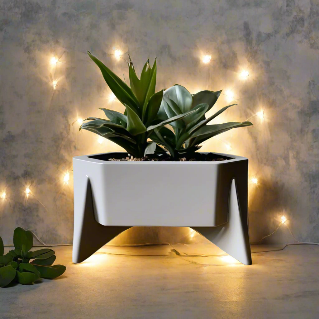 πΏ Hexagonal Mid-Century Planter β Stylish Geometric Design for Your Plants 3D Printed In Multiple Color Options