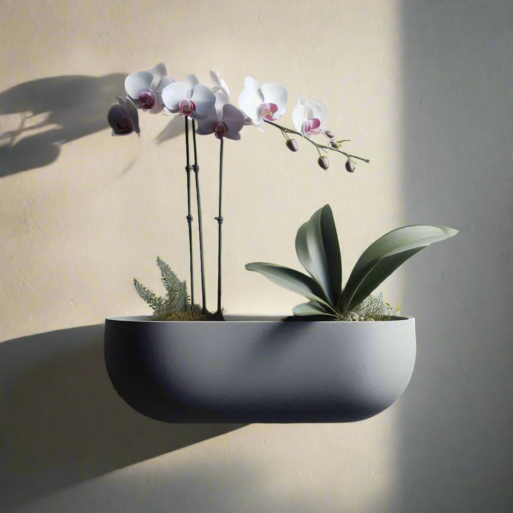 🌿 Floating Orchid Wall Planter – 3D-Printed Vertical Garden Art | Eco-Chic Decor 3D Printed In Multiple Color Options 🌸