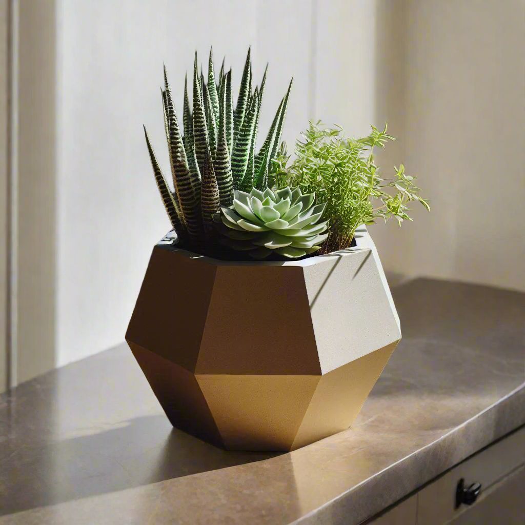 ✨ Geometric Succulent Planter – Modern Octagonal Home Decor | Eco-Chic Design 3D Printed In Multiple Color Options 🌵