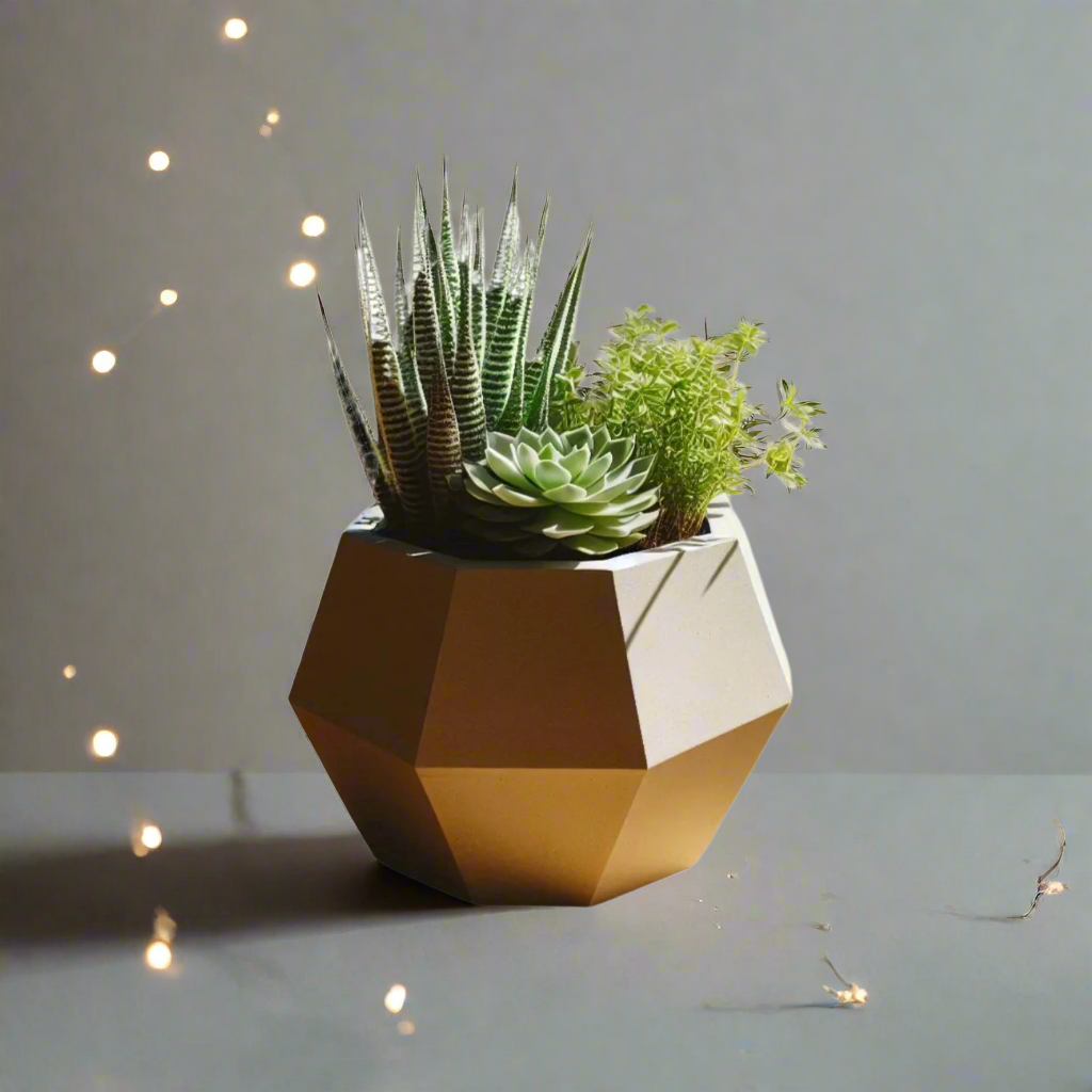 ✨ Geometric Succulent Planter – Modern Octagonal Home Decor | Eco-Chic Design 3D Printed In Multiple Color Options 🌵
