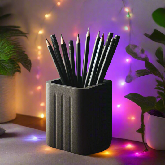 🖊️ Modern Square Design Pencil Holder – Sleek Storage for a Streamlined Workspace 3D Printed In Multiple Color Options✏️✨