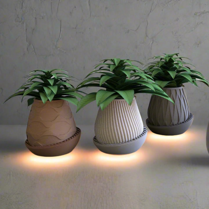 πͺ΄ Minimalist Geometric Planter β Modern Crossed-Line Design for Succulents & Small Plants 3D Printed In Multiple Color Options