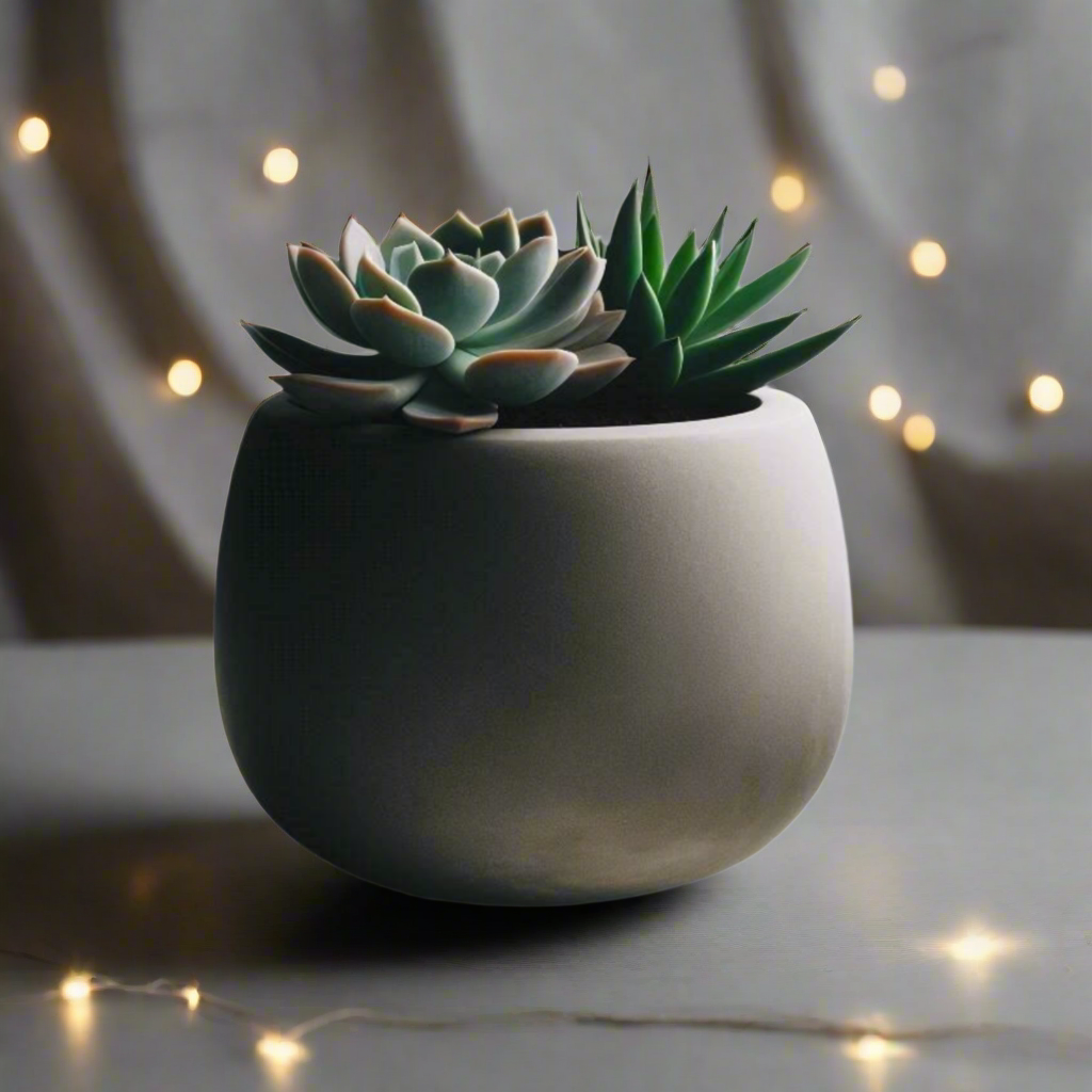 πΏ Minimalist Succulent Planter β Sleek Modern Design for Stylish Greenery 3D Printed In Multiple Color Options