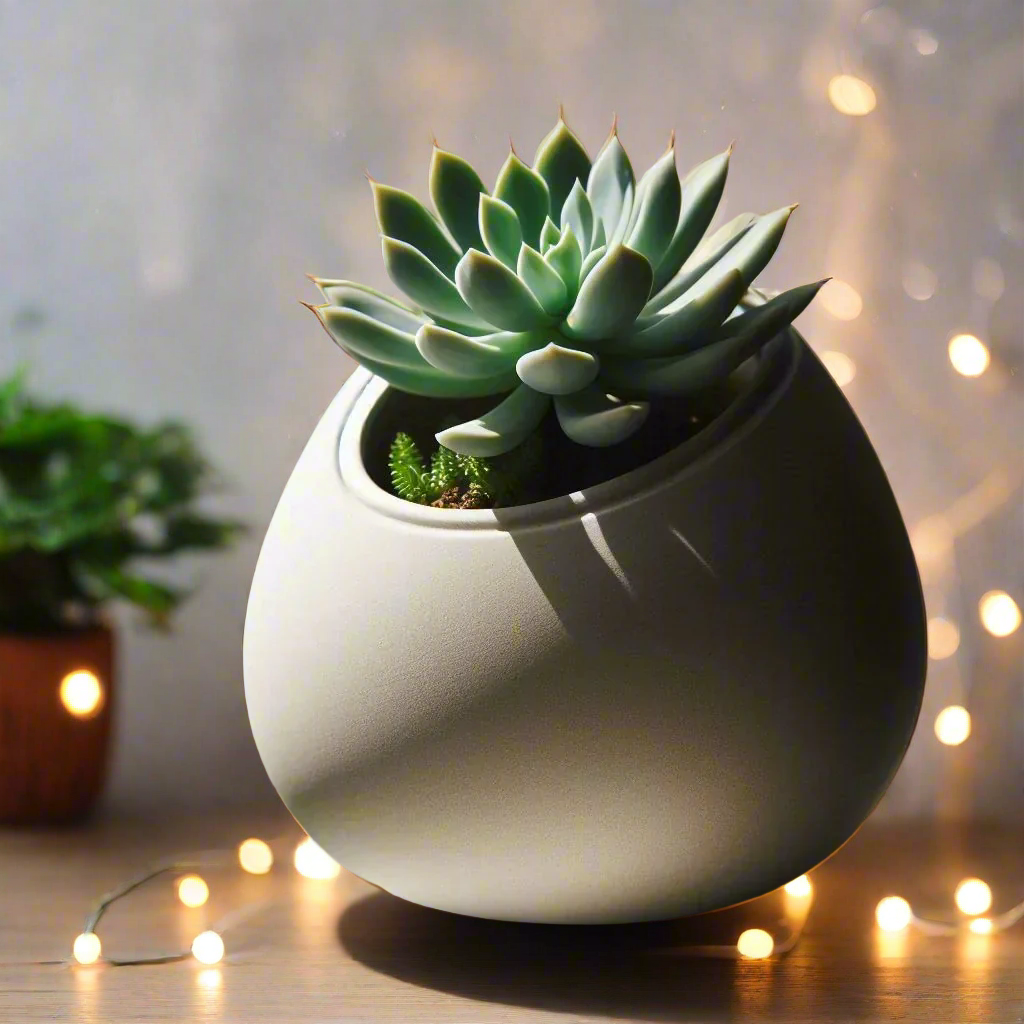 🥚 Egg-Shaped Succulent Planter – Modern 3D-Printed Home Decor | Minimalist Elegance 3D Printed In Multiple Color Options🌵✨