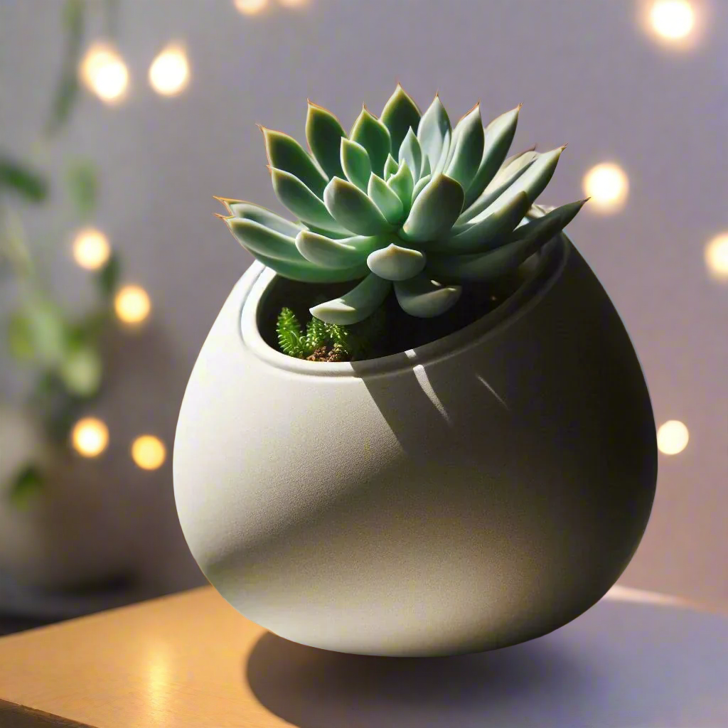 🥚 Egg-Shaped Succulent Planter – Modern 3D-Printed Home Decor | Minimalist Elegance 3D Printed In Multiple Color Options🌵✨