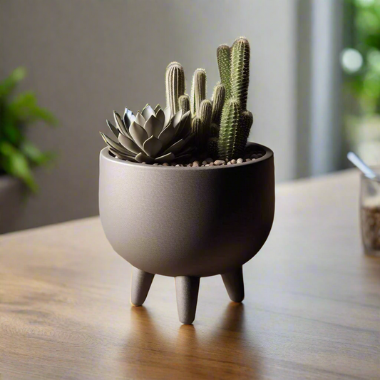 πΏ Mid-Century Modern Planter β Retro Small-Space Style 3D Printed In Multiple Color Optionsβ¨