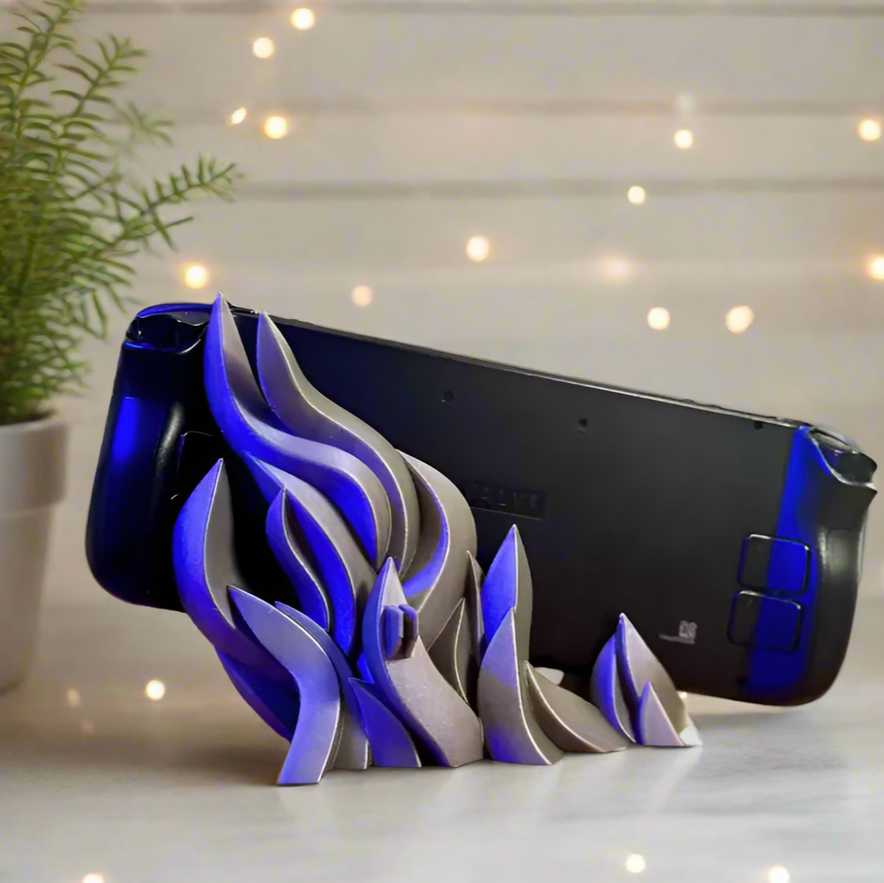๐ฅ Flame Steam Deck Dock โ Bold & Stylish Holder for Your Steam Deck 3D Printed In Multiple Color Options ๐ฎ