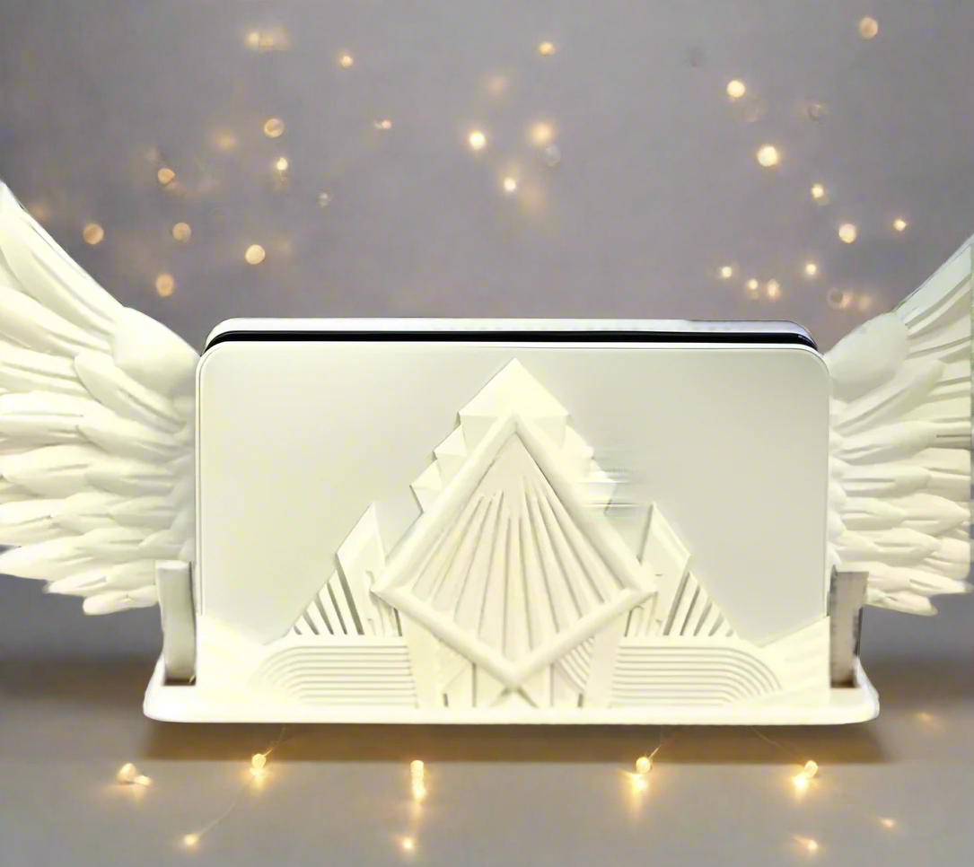 🎮 Art Deco Dock – Elegant Stand for Switch 3D Printed In Multiple Color Options🎮